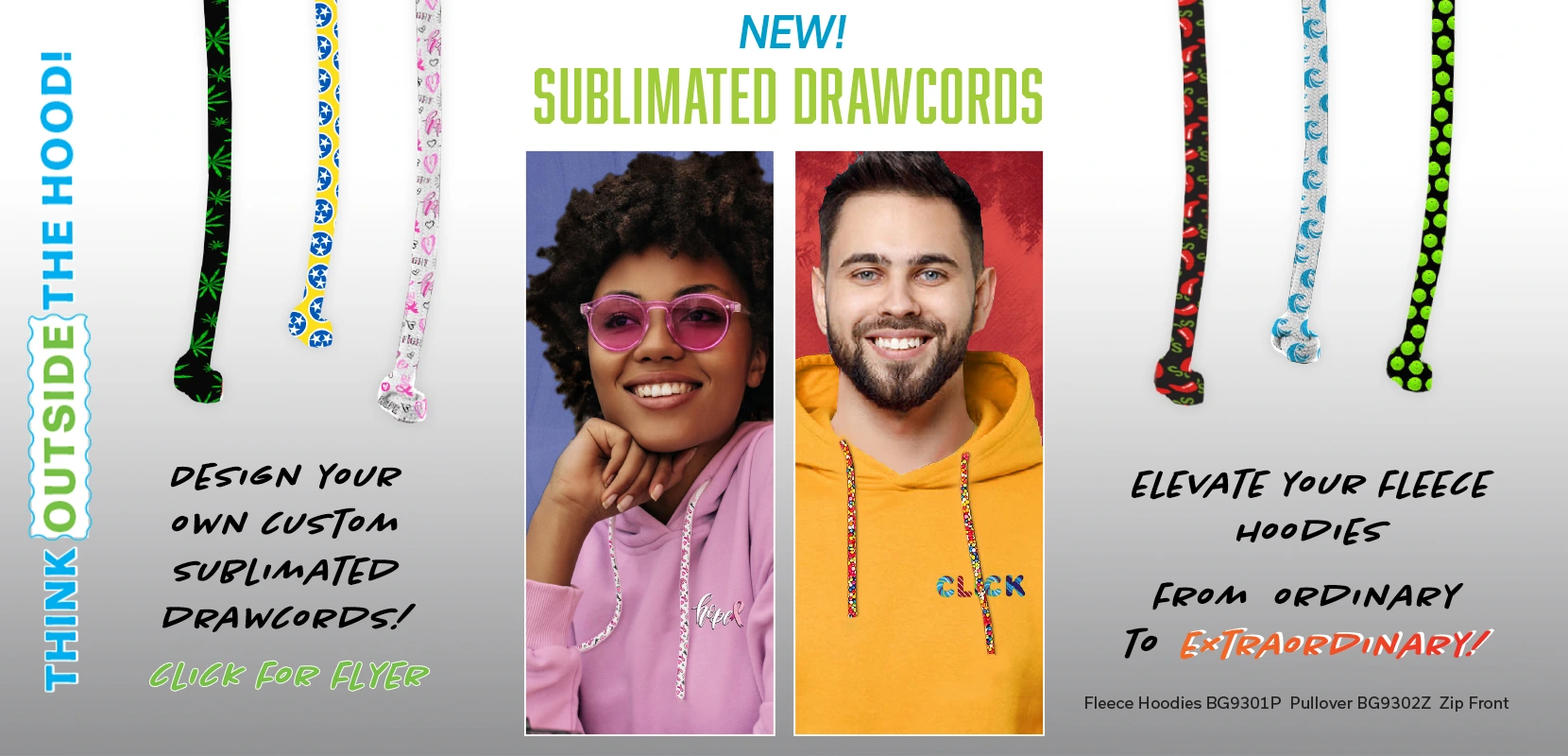 New Sublimated Drawcords!